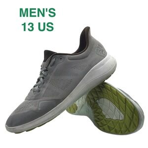 FootJoy Flex Mens Spikeless Golf Shoes‎ Grey Lime Green Mesh 56142 Size 13 M